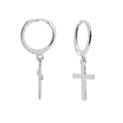 Aros Cruz Plata