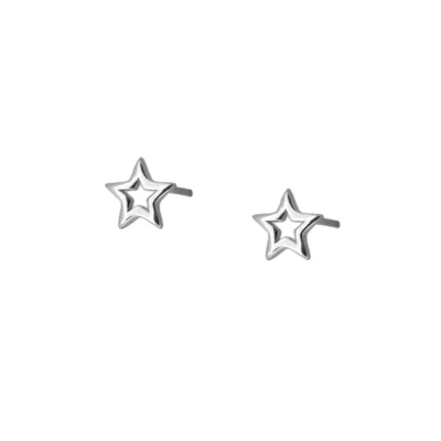 Pendiente Mini Silueta Plata