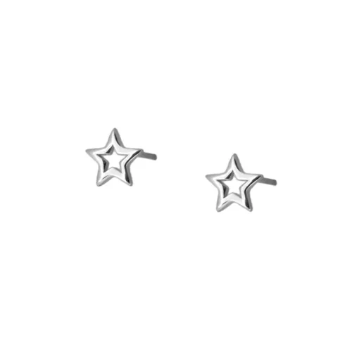 Pendiente Mini Silueta Plata