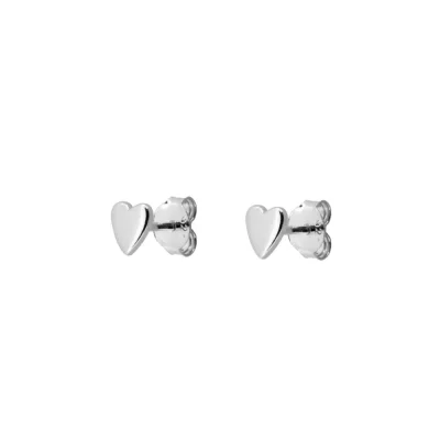 Pendiente Mini Corazón Plata