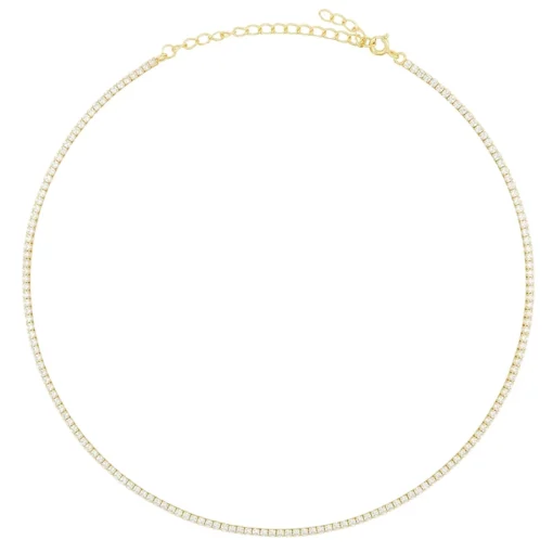 Choker Dune Circonitas Plata Dorada