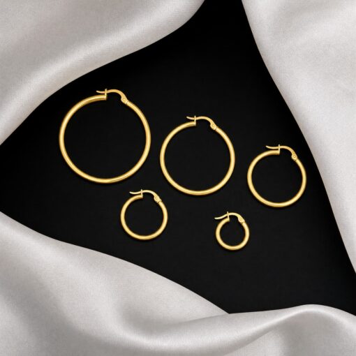 Aros Tubo Grosse Oro 18K - Imagen 4