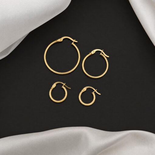 Aros Fine Tubo Oro 18K - Imagen 4