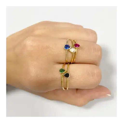 Anillo Belisa Circonita Plata - Imagen 2