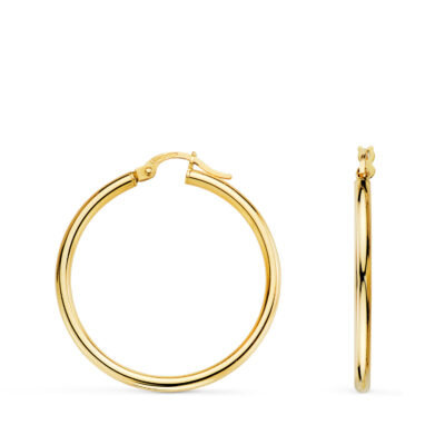 Aros Tubo Grosse Oro 18K