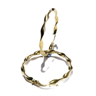 Aros Maya Brillo Oro 18K