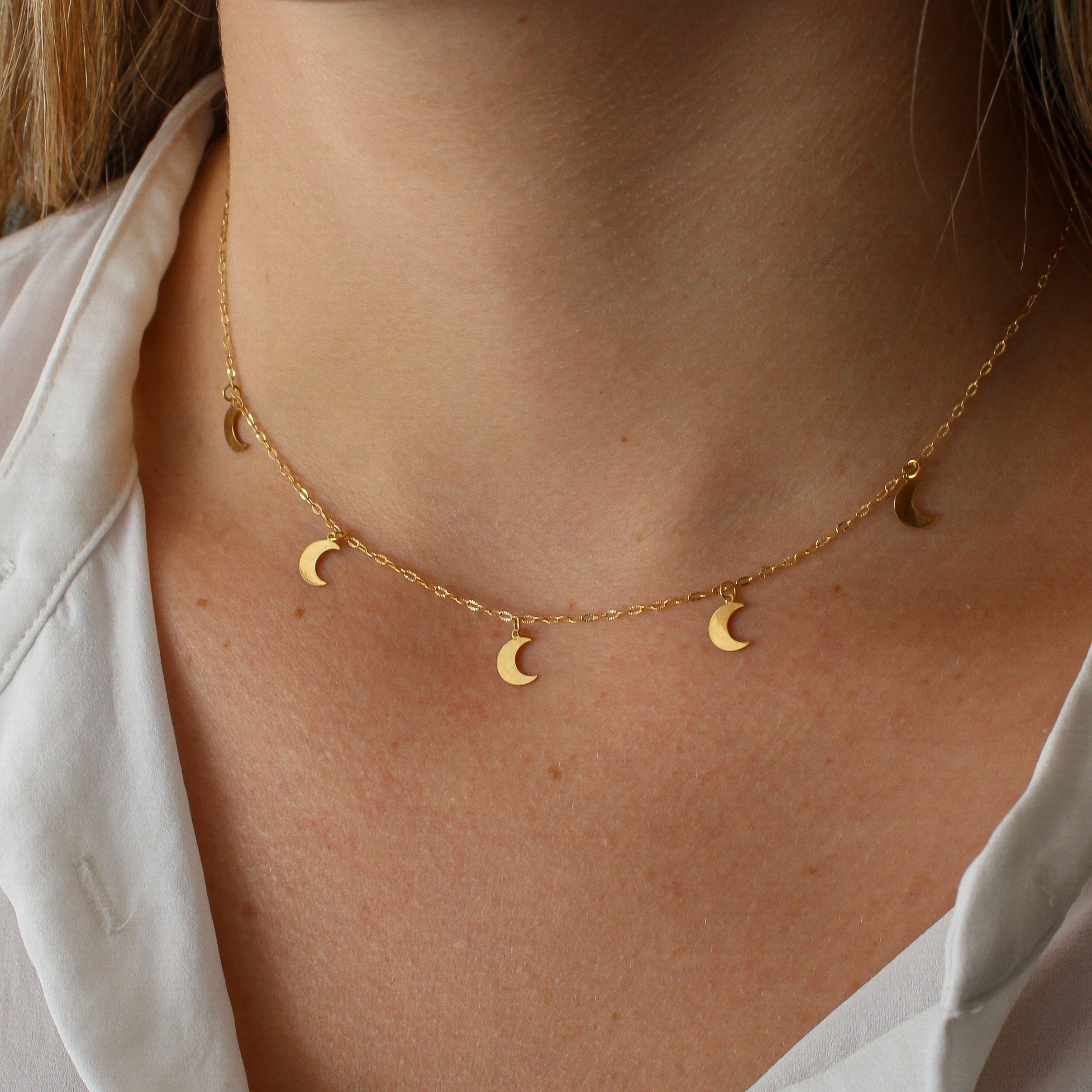 Gargantilla Lunitas Oro 18K Joyeria Luis Luna Gargantilla Lunitas Oro 18K Joyeria Luis Luna