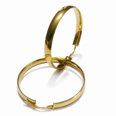Aros Caña Espesso Oro 18K