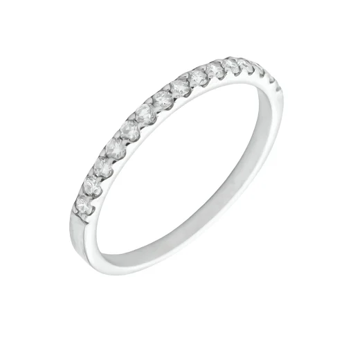 Media Alianza Bella Circonitas Oro Blanco 18K