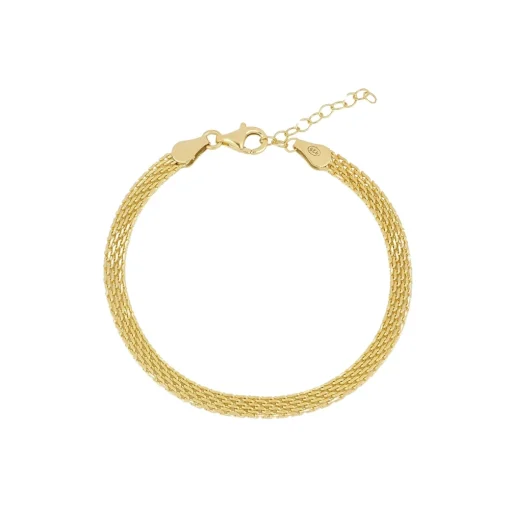 Pulsera Nefertiti Plata Dorada