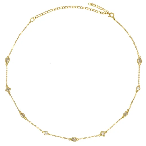 Chocker Divinity Plata Dorada