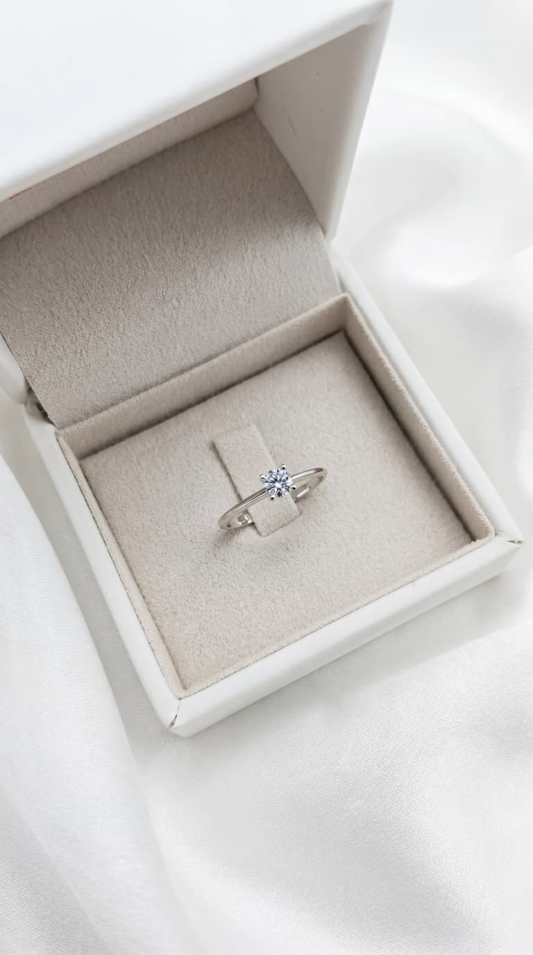 Anillo Mishelle Diamante 0,30ct E-VS IGI Oro Blanco 18K - Imagen 2