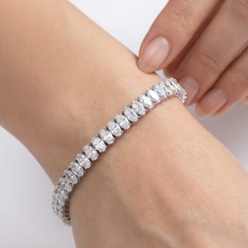 Pulsera Riviere Ovals Plata - Imagen 2