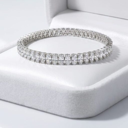 Pulsera Riviere Ovals Plata - Imagen 3