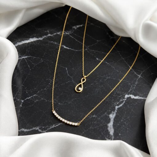 Collar Infinity Shine Oro 18K - Imagen 2