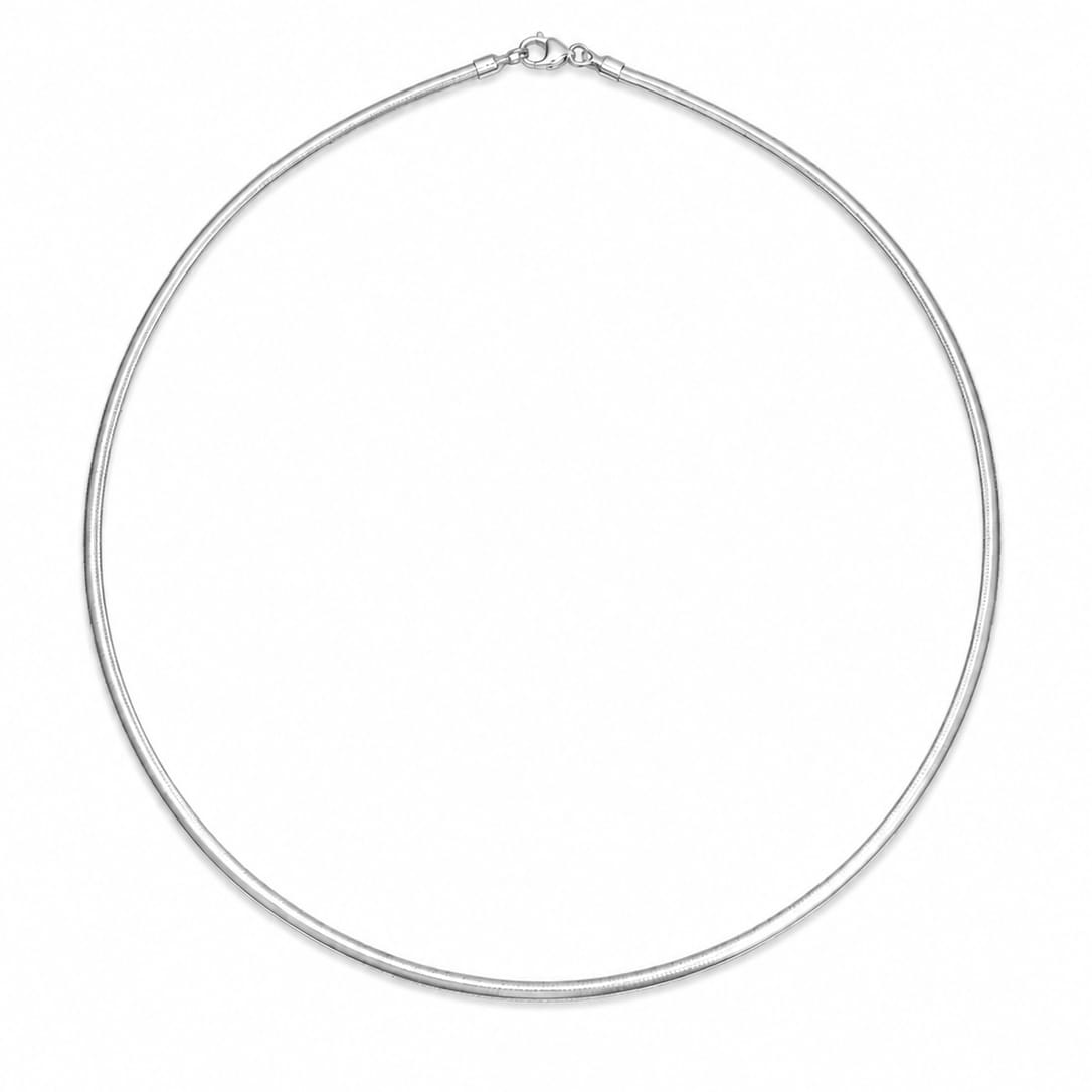 Gargantilla Omega Reversible Bicolor Oro 18K - Imagen 2