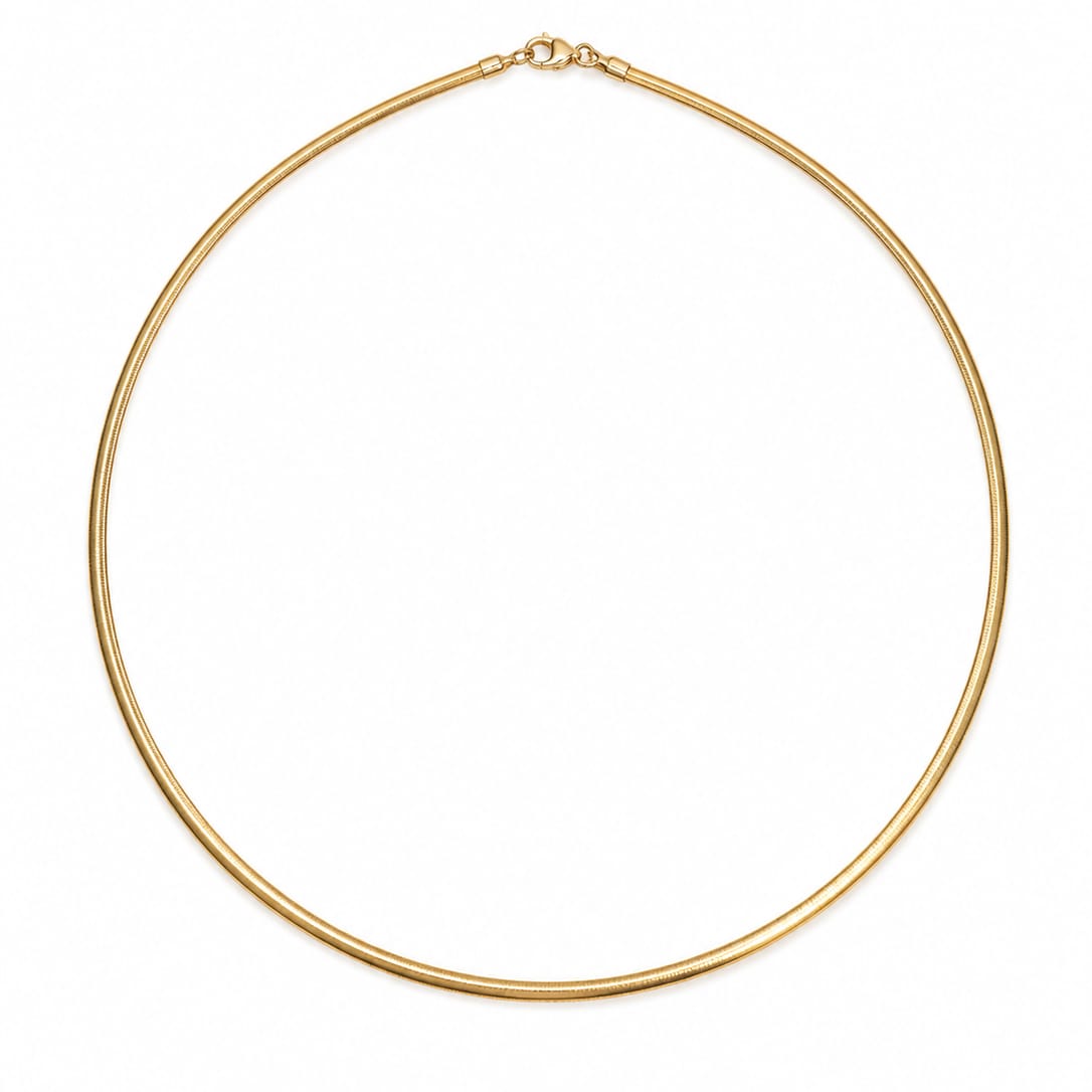 Gargantilla Omega Reversible Bicolor Oro 18K