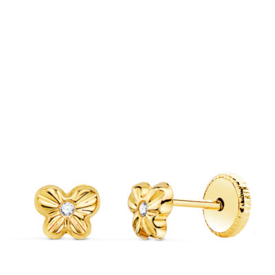 Pendientes Mariposa Oro 18K