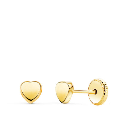 Pendientes Corazón Oro 18K