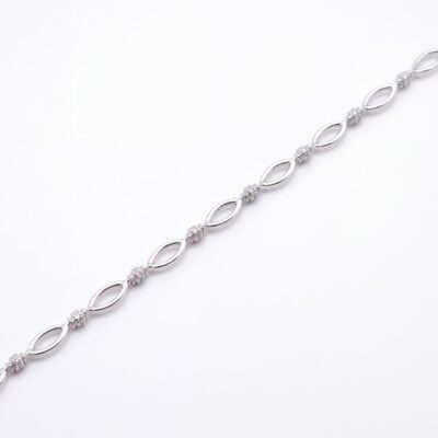 Pulsera Marina Diamantes Oro Blanco 18K