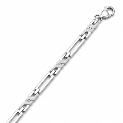 Pulsera Atenea Diamantes Oro Blanco 18K