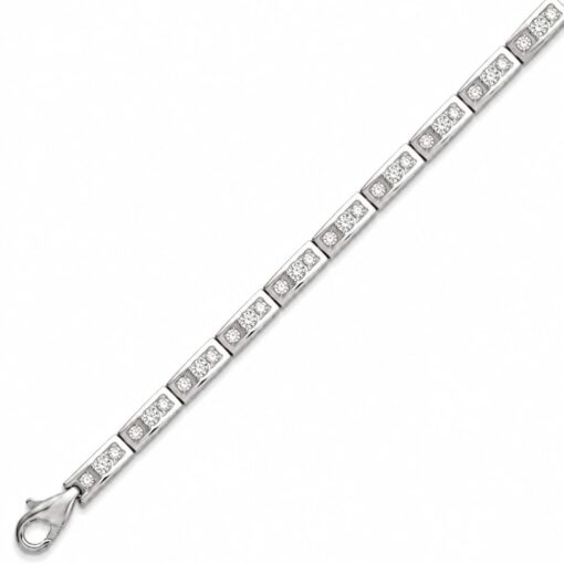 Pulsera Trinity Diamantes 0,84ct GH-SI Oro Blanco 18K