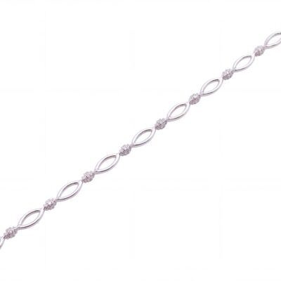 Pulsera Marina Diamantes Oro Blanco 18K