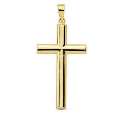 Cruz Lisa Palo Oval Oro 18K