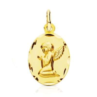Medalla Angelito Oval Oro 18k