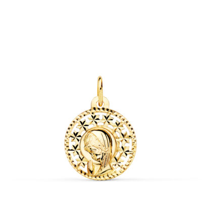 Medalla Virgen Niña 18K