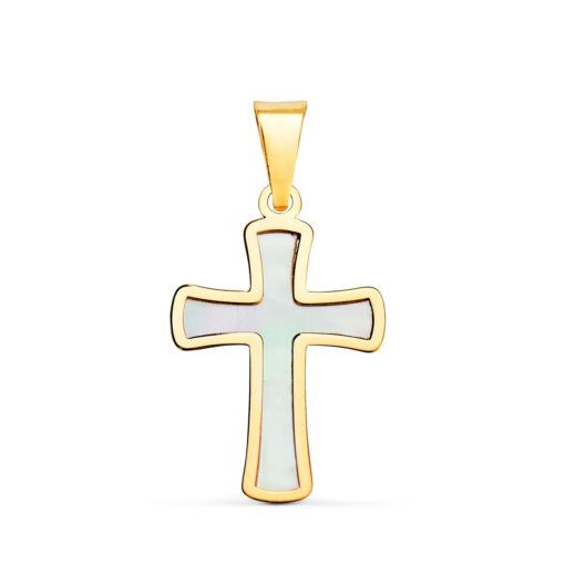 Cruz Nácar Oro 18K