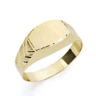 Sello Tallado Rectangular Oro 18K