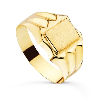 Sello Rectangular Oro 18K