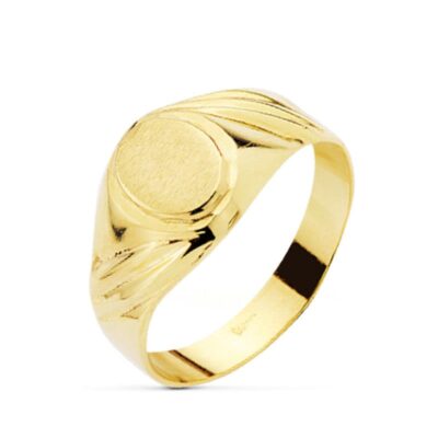 Sello Cadete Ovalado Oro 18K