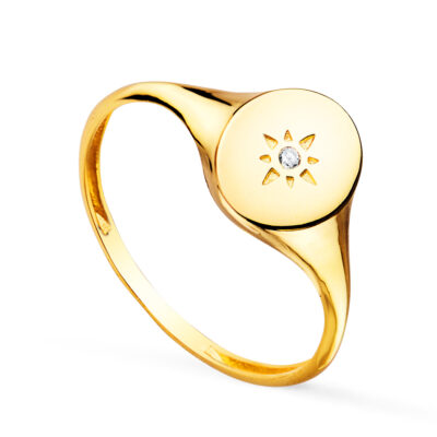 Sello Oval Sunshine Oro 18K