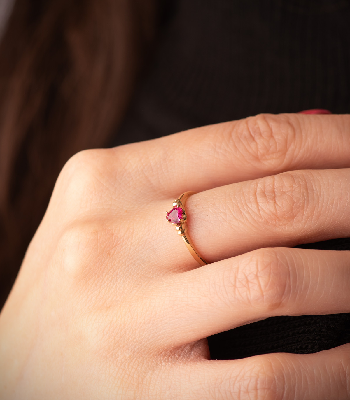 Anillo Love Gallones Oro 18K - Imagen 2