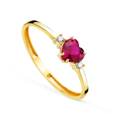 Anillo Tresillo Love Oro 18K