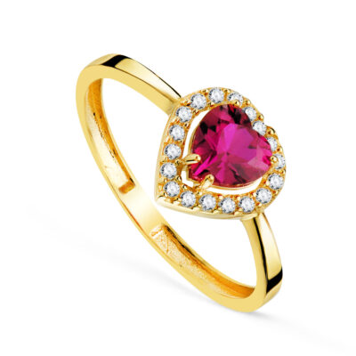 Anillo Rosetón Love Oro 18K