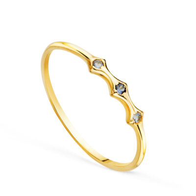Anillo Persian Blue Oro 18K