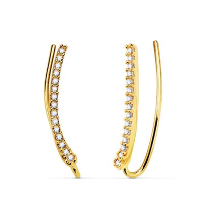 Trepadores Riviere Circonitas Oro Amarillo 18K