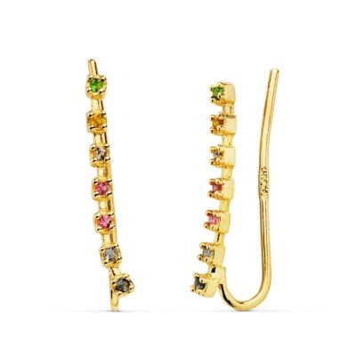 Trepadores Rainbow Colored Oro Amarillo 18K