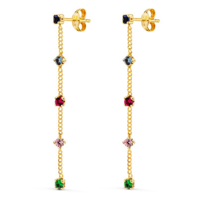 Pendientes Rainbow Large Oro Amarillo 18K