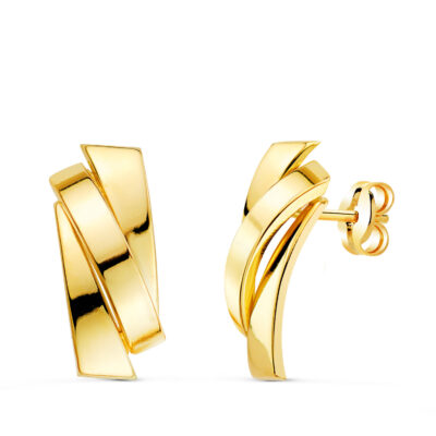Pendientes Twist Oro Amarillo 18K