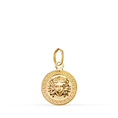 Colgante Medusa Greca Oro 18K