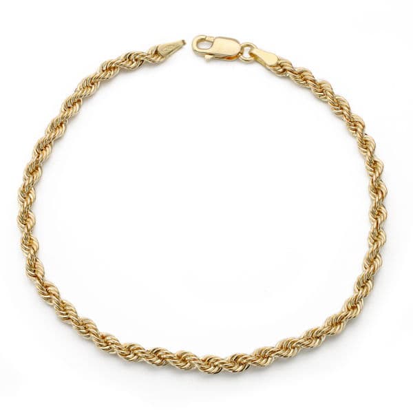 Pulsera Cordón 3,3mm Oro 18K