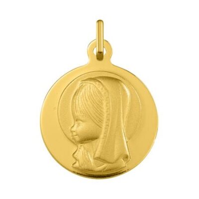 Medalla Virgen Niña 18K