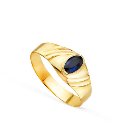 Sello Blue Oval Oro 18K