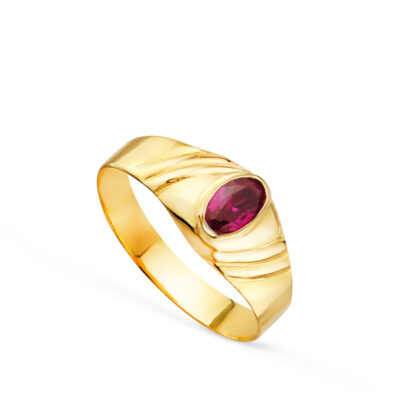 Sello Red Oval Oro 18K