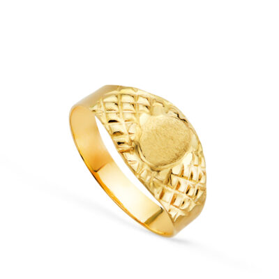 Sello Labrado Oval Oro 18K