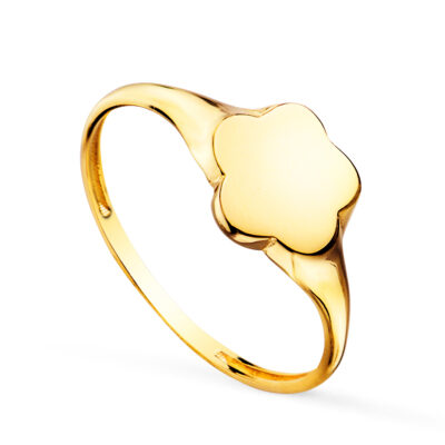 Sello Flor Oro 18K